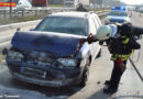 Deutschland: Pkw-Brand nach Unfall auf BAB5 in Bruchsal -> 5 Personen verletzt