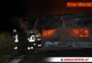 Tirol: Lagergebäude in Ellmau in Flammen