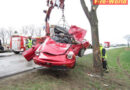 Nö: Fahrerseitig bei Himberg gegen Baum: Lenker eingeklemmt und getötet