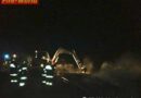 Bgld: Brand auf einem Holzlagerplatz
