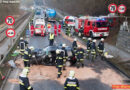 Oö: Lenkerin nach Unfall auf der B 127 bei Ottensheim eingeklemmt (mit Video)