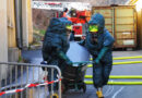 Nö: Brand in Chemiefirma mit Schadstoffaustritt – Einsatzübung mit Schadstoffzug