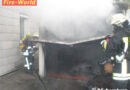 Bayern: Feuer in einer Garage in Augsburg