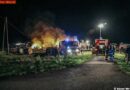 Nö: Brand von 50 Strohballen neben einer Bahnstrecke