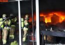 Sbg: Gefährlicher Großbrand in Wachsbetrieb in Bruck/G. -> Alarmstufe 4