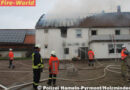 Deutschland: Teilabbruch nach Brand in einem Wohngebäude mit Gaststätte