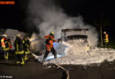 Deutschland: Love-Mobil bei Horneburg in Flammen