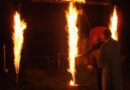 Nö: Brandsicherheitswache beim eindrucksvollem Osterfeuer