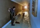 T: Hotel nach Wassergebrechen an der Hauptleitung unter Wasser
