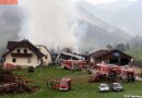Ktn: Vollbrand eines Wirtschaftsgebäudes