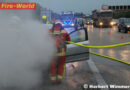 Nö: Pkw-Brand im Motorraum auf der A2 bei Wiener Neudorf