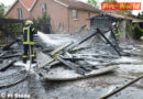 Deutschland: Carport-Anlage in Buxtehude in Flammen