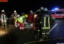 T: Verkehrsunfall mit eingeklemmter Person auf der A12