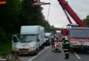 Nö: Lkw-Auffahrunfall mit Entstehungsbrand auf der A 21