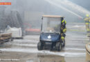 Deutschland: Großfeuer am Gelände des Golfplatzes in Ratingen
