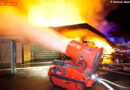 Vbg: Drei verletzte Fw-Leute bei Möbelhaus-Großbrand in Weiler
