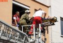 Stmk: Drehleiterassistenz bei Personenrettung