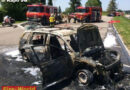 Schweiz: Auto während Pinkelpause auf Rastplatz ein Raub der Flammen