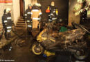 Oö: Nächtlicher Garagenbrand in Hartkirchen