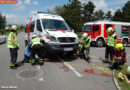 Nö: Fahrzeugbergung nach Verkehrsunfall mit Rettungsfahrzeug in Laxenburg