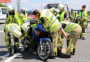 Nö: Motorrad kollidiert auf der Autobahn mit einem Pkw