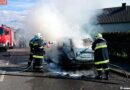Nö: Pkw in Vollbrand geraten