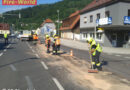 Stmk: Umfassende Ölbindearbeiten nach Verkehrsunfall in Kapfenberg