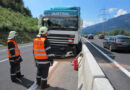 Stmk: Lkw-Lenker ramponiert nach Sekundenschlaf Mittelleitplanke auf A9