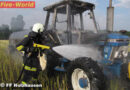 Oö: Traktor brennt auf Feld in Holzhausen