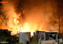 Bayern: 16 Propangasflaschen bei Lagerhallengroßbrand in München geborgen