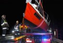 Bgld: 8 m langes Segelboot auf der Autobahn geborgen