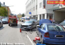 Oö: Verkehrsunfall mit 7 Fahrzeugen im Rieder Stadtgebiet!