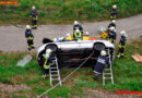 Oö: Steyregger Feuerwehr beübt Personenrettung nach Verkehrsunfall