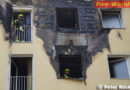 Oö: Ausgedehnter Wohnungsbrand in Mehrparteienhaus in Steyr