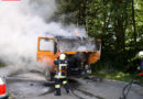 Schweiz: Kehrichtfahrzeug in Alterswil in Brand