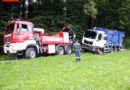 Stmk: Müll-Lkw-Bergung in St. Josef