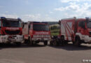 Bgld: FF Oberpullendorf beim Offroad-Fahrtraining auf Parcours im Feld
