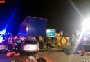 Nö: Pkw fährt auf der S1 auf einen Sattelzug auf