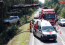 Nö: Auto nach Böschungssturz in Tulln mit Wechsellader-Kran geborgen