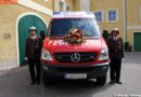 Oö: Neues Kommandofahrzeug für die Feuerwehr Steyregg