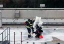 Stmk: Dachflächenbrand bei der Porzellanfabrik -> 3 Feuerwehren üben