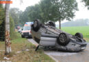 Deutschland: Pkw-Dachlandung auf der L 161 in Ebbingen