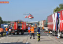 D: 7 Sattelzüge in Unfall verwickelt: 7 Verletzte & Millionenschaden
