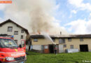 Schweiz: Brand einer Scheune mit angebautem Wohnhaus in Haslen