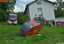 Oö: Bergung eines Lkw und einer Fräsmaschine