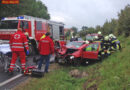 Oö: Mehrfach-Personenrettung bei schwerem Unfall auf der B 124 in Tragwein