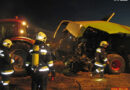 Bgld: B2 – Brand einer Strohpresse in Illmitz
