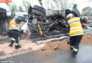 Vbg: Eingeklemmter Lkw-Lenker nach Unfall mit Steintransporter auf A14
