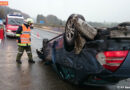 Oö: Autodachlandung auf der A1 bei Regau