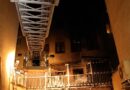 D: Saune auf einer Terrasse in Vollbrand